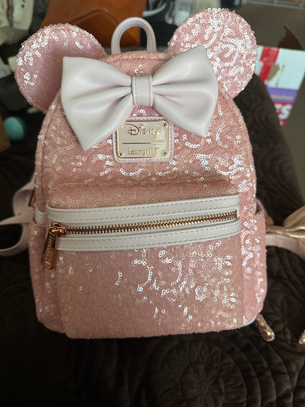 Bubblegum pink sequin bag